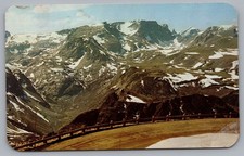 Beartooth Mountains, US 12 ~Yellowstone Park, Gardiner, MT. 1963 Postcard TS-135 picture