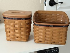 2 Longaberger RARE 2008 Harley Motorcycle Baskets  HTF picture