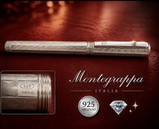 Montegrappa Reminiscence Silver 925 Ballpoint Pen With Diamond Limited Edition picture