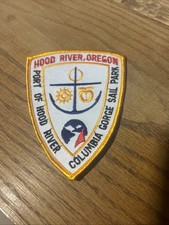 Hood River Oregon Port Hood River Columbia Gorge Sail Park Patch Rare Vtg OR picture