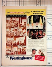 1939-40 Westinghouse Ad New York World's Fair Golden Gate Expo Ephemera picture