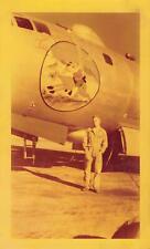 1948 Kodacolor Snapshot Photo B-29 64th Bomb Sqdn Pride Of Tucson Nose Art Rare  picture