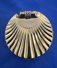 Vintage Estée Lauder Golden Shell Compact—Mirrored—w/ original powder—UNUSED picture