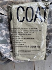 USGI MOPP CBRN JSLIST Full Set Med-Reg ACU Camo w/MPHS Hydration,Boots,GlovesNOS picture