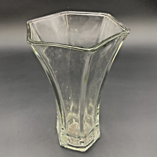 Fine Hoosier Hexagon Glass Vase 4040 9