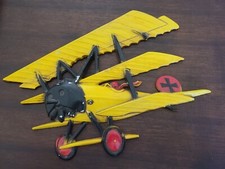 HOMCO USA CAST IRON BI PLANE 1232-BX-B PLAQUE HANGING WALL DECOR VINTAGE 1975 picture