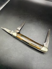 Antique Remington UMC R4203 3 Blade Cattle Pocket Knife Bone Handles As Is picture