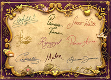 Akershus Royal Princess Dining Autograph Card Disney World EPCOT Ariel Belle picture