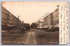 K69/ Bath New York RPPC Postcard c1910 Liberty Street North Stores 515 picture