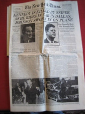 ASSASSINATION of a PRESIDENT, NYC Reproductions 1963 picture
