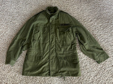 Vintage M-65 Cold Weather Field Coat Jacket OG-107 Medium Regular Vietnam War picture