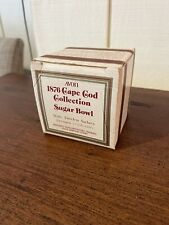 Vintage Avon Ruby Red Glass 1876 Cape Cod Sugar Bowl Original Box picture