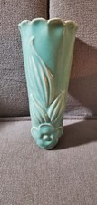Vintage McCoy Pottery Ceramic Wall Pocket Vase Green 7