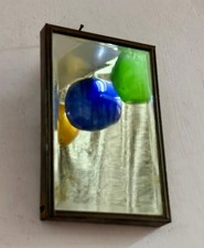 Vintage Beautiful Belgium Glass  Mirror With Stand Collectible. picture
