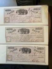 (3) vintage 1866 Ilion Bank deposit slips picture