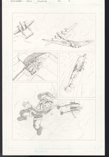 Flying Fortress #4 Pg 3 Original Comic Art WWII B-17 Bomber Eric Weathers 2012 picture
