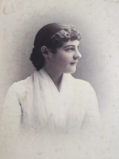 1882 Cabinet Card Young Woman Portrait F.W. Guerin St Louis MO Dated... picture