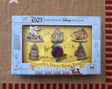 Disney D23 Official Disney Fan Club 2020 Limited Edition 65 Years Pin Set picture
