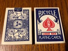 Vintage Bicycle Poker 808 League Back U.S. Playing Cards Company  2 Decks picture