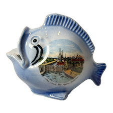  Sault Ste. Marie, Ontario CANADA Vintage Souvenir China Trinket Fish picture