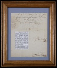 JOHN GEORGE III - DOCUMENT SIGNED picture