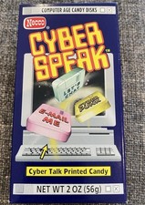 Vintage 1990’s NECCO CYBER SPEAK PRINTED CANDY  Unopened  NOS picture