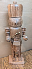 Holiday Time Giant Wood Nutcracker Drummer 2025 23.5