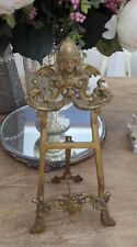 Vtg Brass Tall Easel Ornate French Rococo Art Nouveau 15