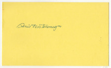 Louis Untermeyer signed autographed index card RARE AMCo COA 6433 picture