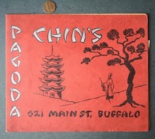 1940s Buffalo New York Chin's Pagoda All Chinese nightclub dinner guests photo - picture