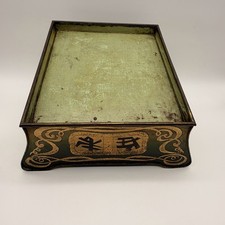 Chinese Painted Style Toleware Box Calligraphy Book Stand picture