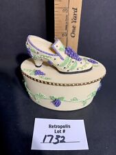 Willow Hall Trinket Box Victorian Shoe Loretta picture