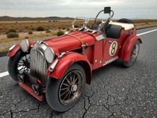 Rustic Vintage Retro Racing Car Model Metal SCULPTURE FIGURINE Man Cave Decor picture