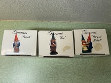 Vintage Klaus Wickl Gnome lot of 3 Gnomes 1993