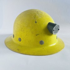 Vintage Fibre Metal Superglas Miner Helmet Fiberglass Lamp Bracket 1960s No L-1 picture