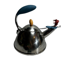 Vintage Michael Graves Whirligig Whistling Tea Kettle Stainless Steel-PREOWNED picture