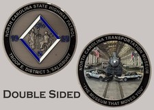 NC Highway Patrol Troop E Transportation Museum Challenge Coin  J#35 picture