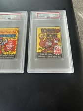 Topps 1982 Donkey Kong 1989 Nintendo Mario Wax Packs Signed Charles Martinet PSA picture