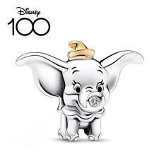 2023 Disney 100 Anniversary Dumbo Sterling SILVER Charm Pandora Bead 925 picture