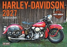 🔥 2027 Harley-Davidson Motorcycle 🔥 Wall Calendar 16 Month Sept '26- Dec '27 picture