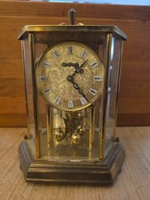 VINTAGE KUNDO MADE IN GERMANY ANNIVERSARY FLORAL CLOCK KIENINGER & OBERGFELL picture