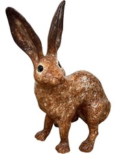 Vintage Huge Winstanley Pottery Ceramic Hare Figurine Brown Ornament England picture