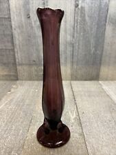 Amethyst Glass Vase Pedestal Foot 7.5