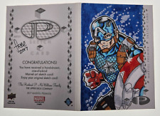 2017 Marvel Premier 3-Panel Sketch Card - Captain America, HYDRA, Red Skull picture