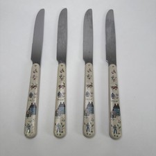 VTG Heartland International 4 Dinner Knives Stainless Farm House Cottage TAIWAN picture