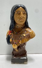 Vintage D & J Design 1975 Minnehaha Native American Bust Figurine 26 Inch picture