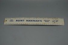 Vintage Aunt Hannah's Enriched Bread Advertising Ruler Bakery Promo Collectible picture
