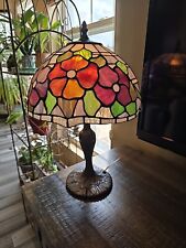 vintage tiffany style stained glass table lamps- picture