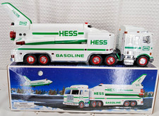 VINTAGE 1999 HESS GASOLINE TOY TRUCK  &  SPACE SHUTTLE NEW N BOX  picture