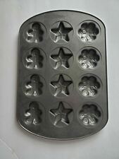 Wilton Christmas 12 Count Cookie Metal Pan picture